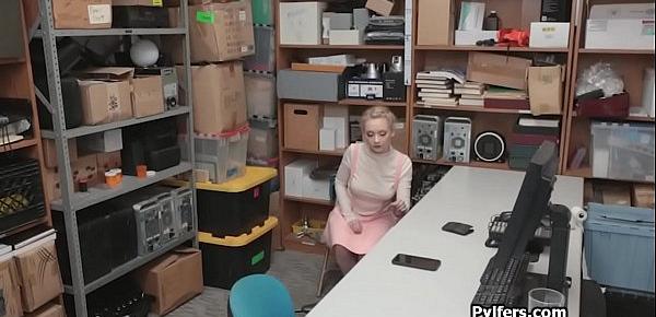  She loves the guards cock very much at the office